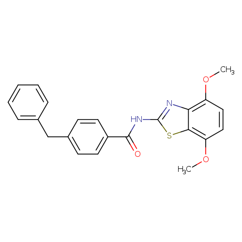 4-benzyl-N-(4,7-dimethoxy-1,3-benzothiazol-2-yl)benzamide