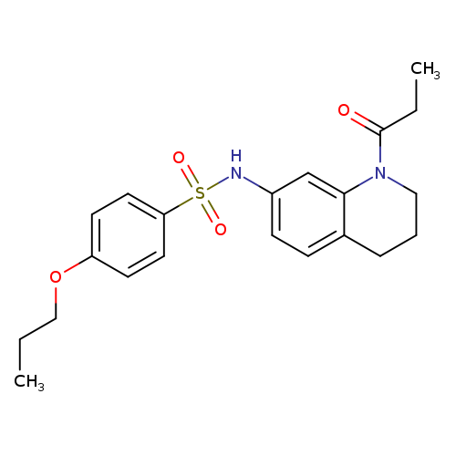 N-(1-propanoyl-1,2,3,4-tetrahydroquinolin-7-yl)-4-propoxybenzene-1-sulfonamide