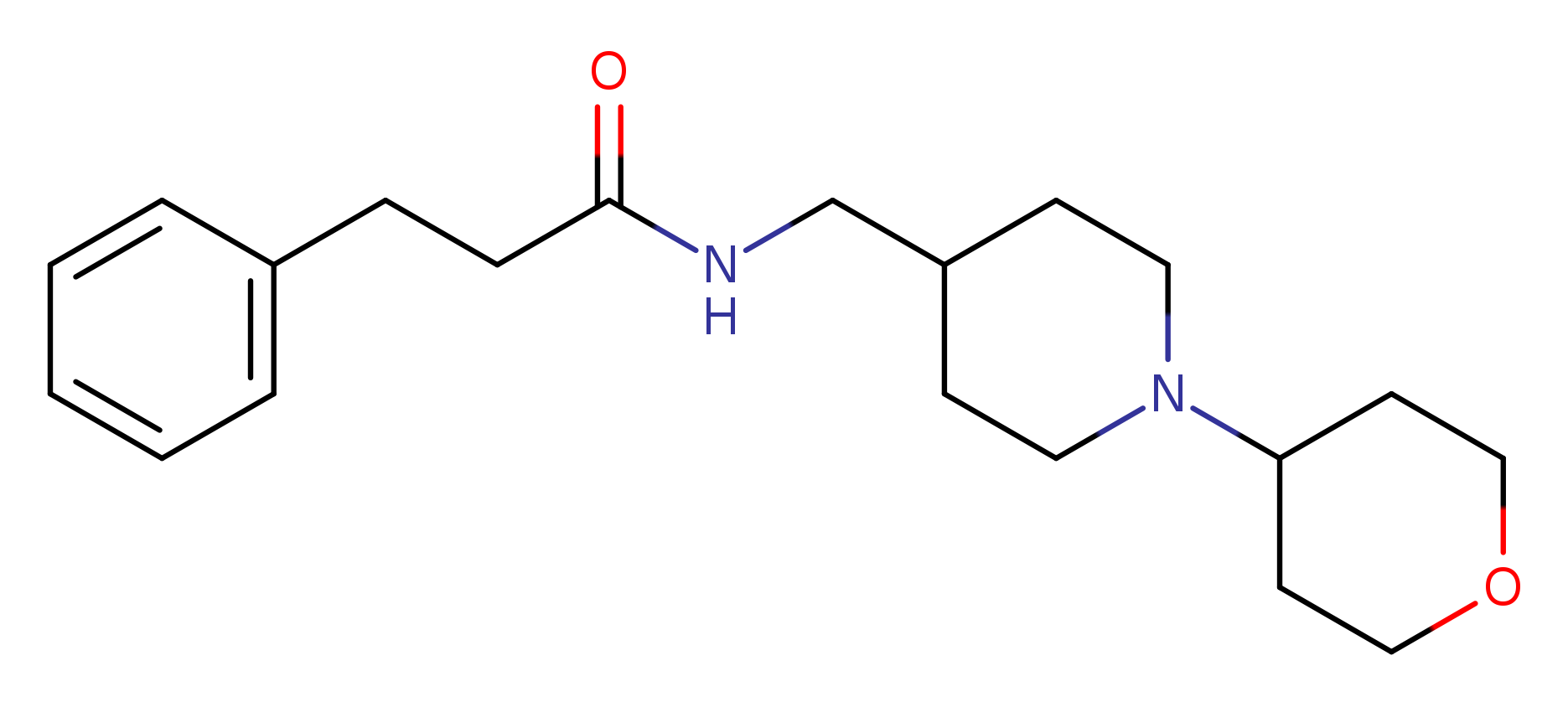 N-{[1-(oxan-4-yl)piperidin-4-yl]methyl}-3-phenylpropanamide