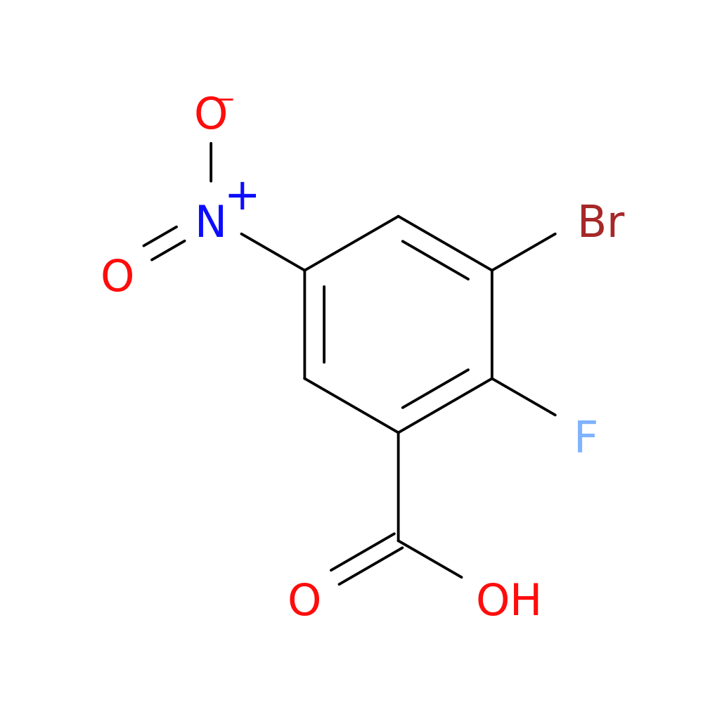 3-Bromo-2-fluoro-5-nitrobenzoic acid