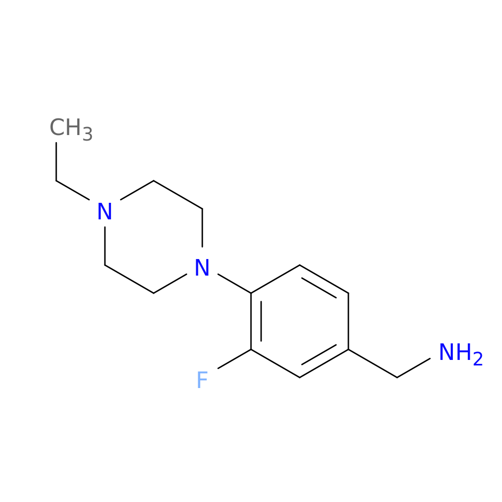 [4-(4-ethylpiperazin-1-yl)-3-fluorophenyl]methanamine