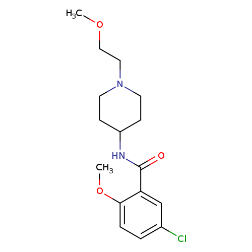 5-chloro-2-methoxy-N-[1-(2-methoxyethyl)piperidin-4-yl]benzamide