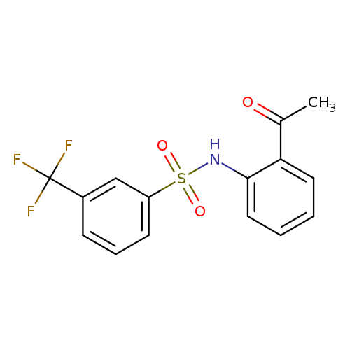 N-(2-acetylphenyl)-3-(trifluoromethyl)benzene-1-sulfonamide