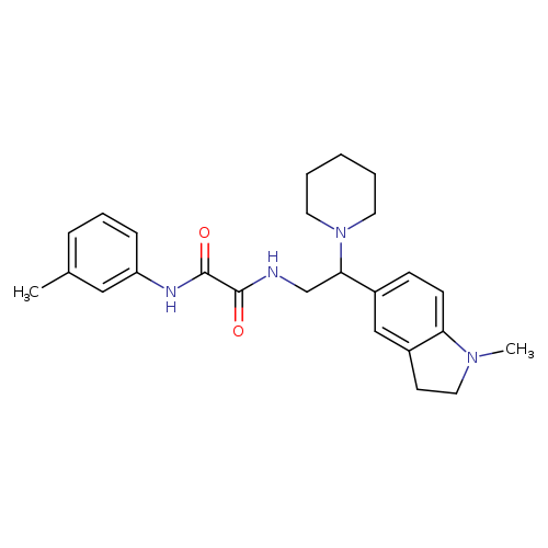 N-[2-(1-methyl-2,3-dihydro-1H-indol-5-yl)-2-(piperidin-1-yl)ethyl]-N'-(3-methylphenyl)ethanediamide