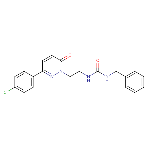 1-benzyl-3-{2-[3-(4-chlorophenyl)-6-oxo-1,6-dihydropyridazin-1-yl]ethyl}urea