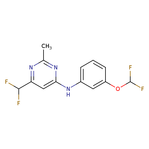 N-[3-(difluoromethoxy)phenyl]-6-(difluoromethyl)-2-methylpyrimidin-4-amine