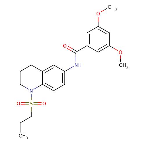 3,5-dimethoxy-N-[1-(propane-1-sulfonyl)-1,2,3,4-tetrahydroquinolin-6-yl]benzamide