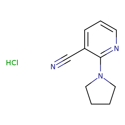 2-(pyrrolidin-1-yl)pyridine-3-carbonitrile hydrochloride
