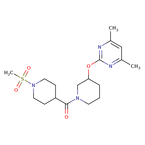 2-{[1-(1-methanesulfonylpiperidine-4-carbonyl)piperidin-3-yl]oxy}-4,6-dimethylpyrimidine