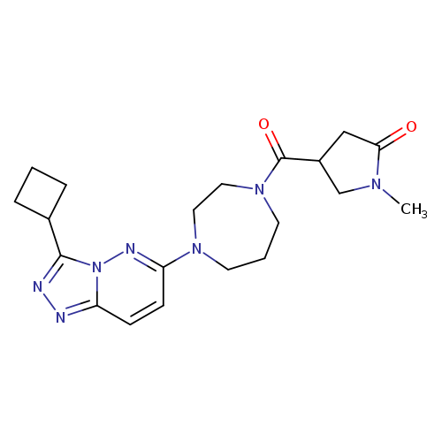 4-(4-{3-cyclobutyl-[1,2,4]triazolo[4,3-b]pyridazin-6-yl}-1,4-diazepane-1-carbonyl)-1-methylpyrrolidin-2-one