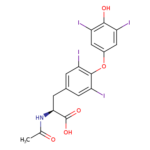 N-Acetyl-o-(4-hydroxy-3,5-diiodophenyl)-3,5-diiodo-l-tyrosine
