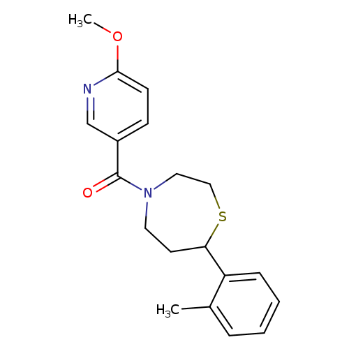 4-(6-methoxypyridine-3-carbonyl)-7-(2-methylphenyl)-1,4-thiazepane