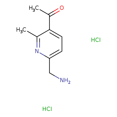 1-[6-(aminomethyl)-2-methylpyridin-3-yl]ethan-1-one dihydrochloride