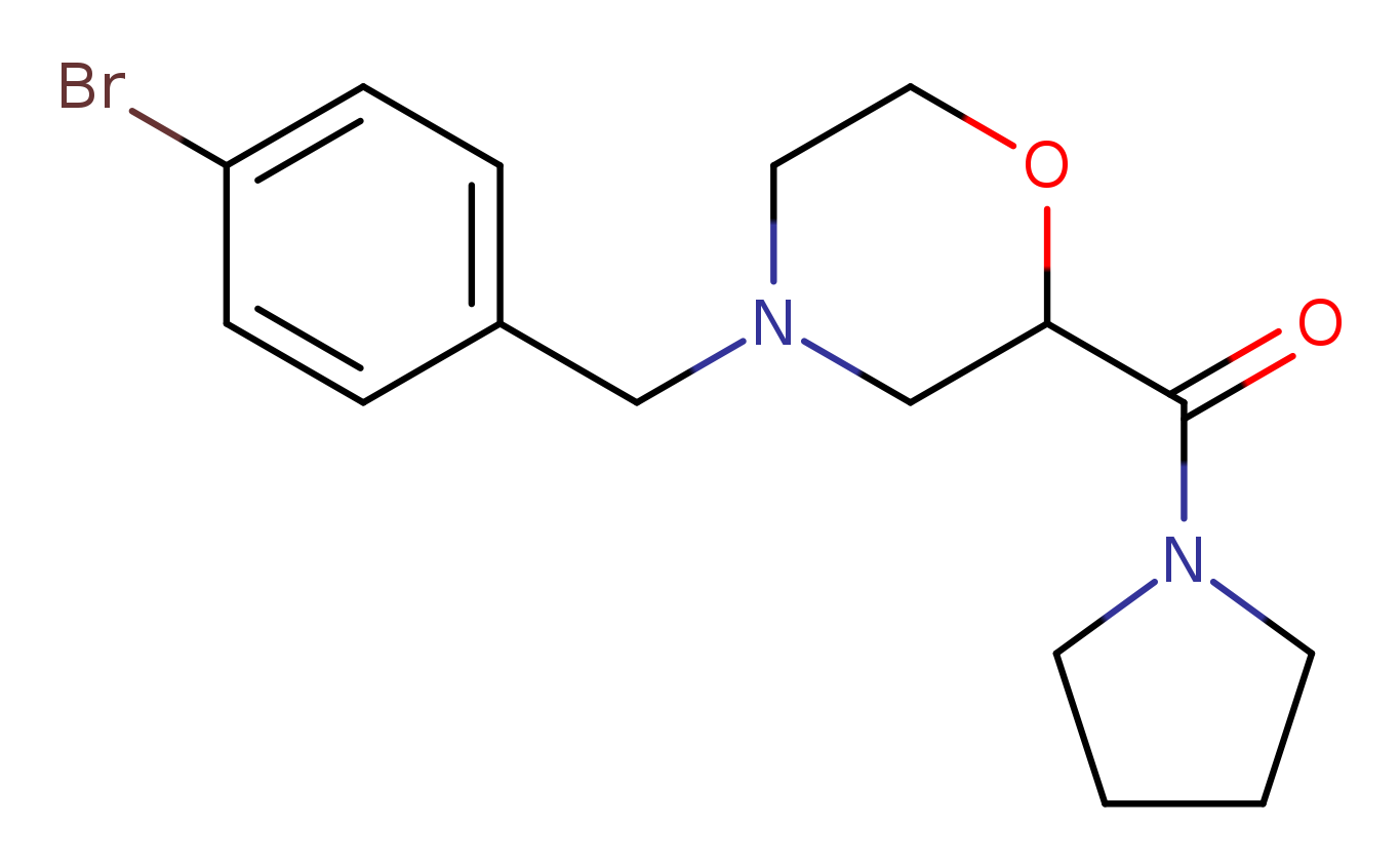 4-[(4-bromophenyl)methyl]-2-(pyrrolidine-1-carbonyl)morpholine