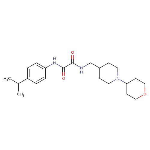 N-{[1-(oxan-4-yl)piperidin-4-yl]methyl}-N'-[4-(propan-2-yl)phenyl]ethanediamide