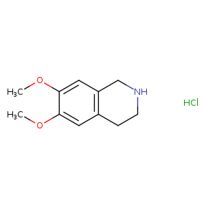 Isoquinoline, 1,2,3,4-tetrahydro-6,7-dimethoxy-, hydrochloride (1:1)