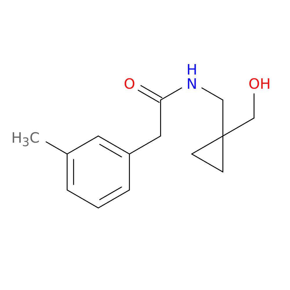N-{[1-(hydroxymethyl)cyclopropyl]methyl}-2-(3-methylphenyl)acetamide