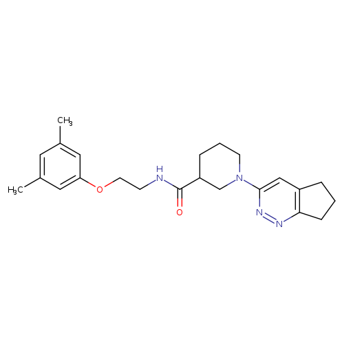 1-{5H,6H,7H-cyclopenta[c]pyridazin-3-yl}-N-[2-(3,5-dimethylphenoxy)ethyl]piperidine-3-carboxamide