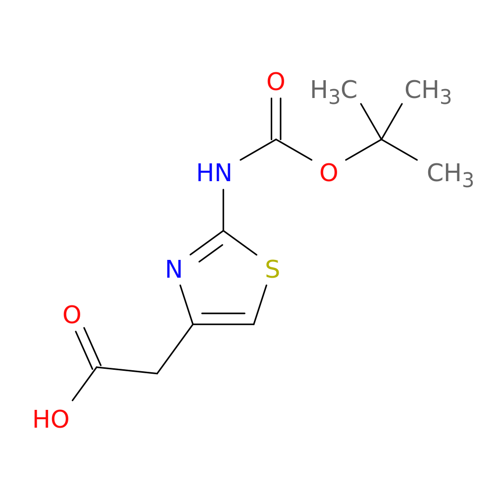 4-Thiazoleacetic acid, 2-[[(1,1-dimethylethoxy)carbonyl]amino]-