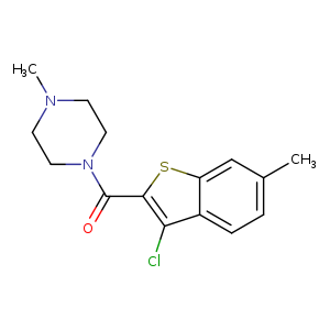 1-[(3-chloro-6-methyl-1-benzothien-2-yl)carbonyl]-4-methylpiperazine