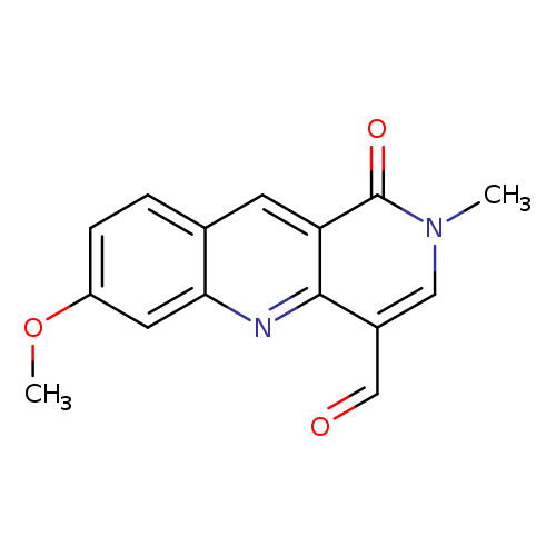 7-METHOXY-2-METHYL-1-OXO-1,2-DIHYDROBENZO[B]-1,6-NAPHTHYRIDINE-4-CARBALDE+