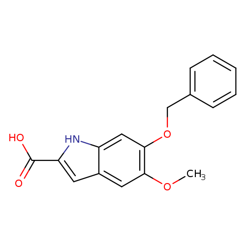 1H-Indole-2-carboxylic acid, 5-methoxy-6-(phenylmethoxy)-