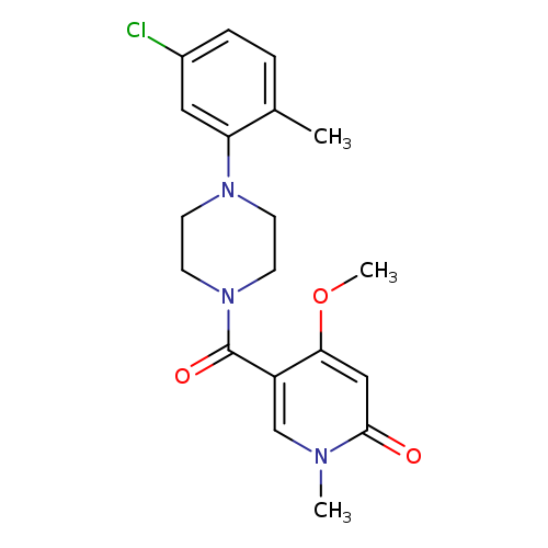 5-[4-(5-chloro-2-methylphenyl)piperazine-1-carbonyl]-4-methoxy-1-methyl-1,2-dihydropyridin-2-one