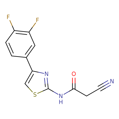 2-cyano-N-[4-(3,4-difluorophenyl)-1,3-thiazol-2-yl]acetamide
