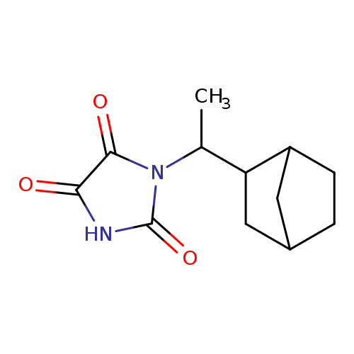 1-(1-{bicyclo[2.2.1]heptan-2-yl}ethyl)imidazolidine-2,4,5-trione