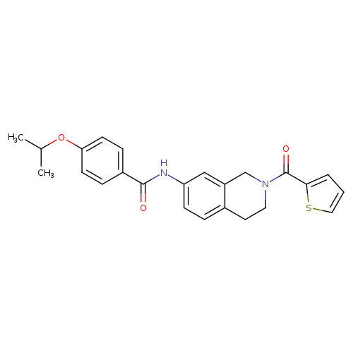 4-(propan-2-yloxy)-N-[2-(thiophene-2-carbonyl)-1,2,3,4-tetrahydroisoquinolin-7-yl]benzamide