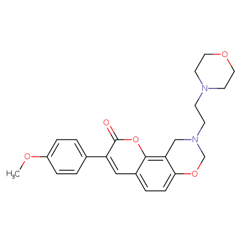3-(4-methoxyphenyl)-9-[2-(morpholin-4-yl)ethyl]-2H,8H,9H,10H-chromeno[8,7-e][1,3]oxazin-2-one