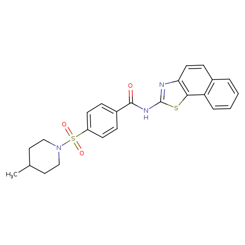 4-[(4-methylpiperidin-1-yl)sulfonyl]-N-{naphtho[2,1-d][1,3]thiazol-2-yl}benzamide