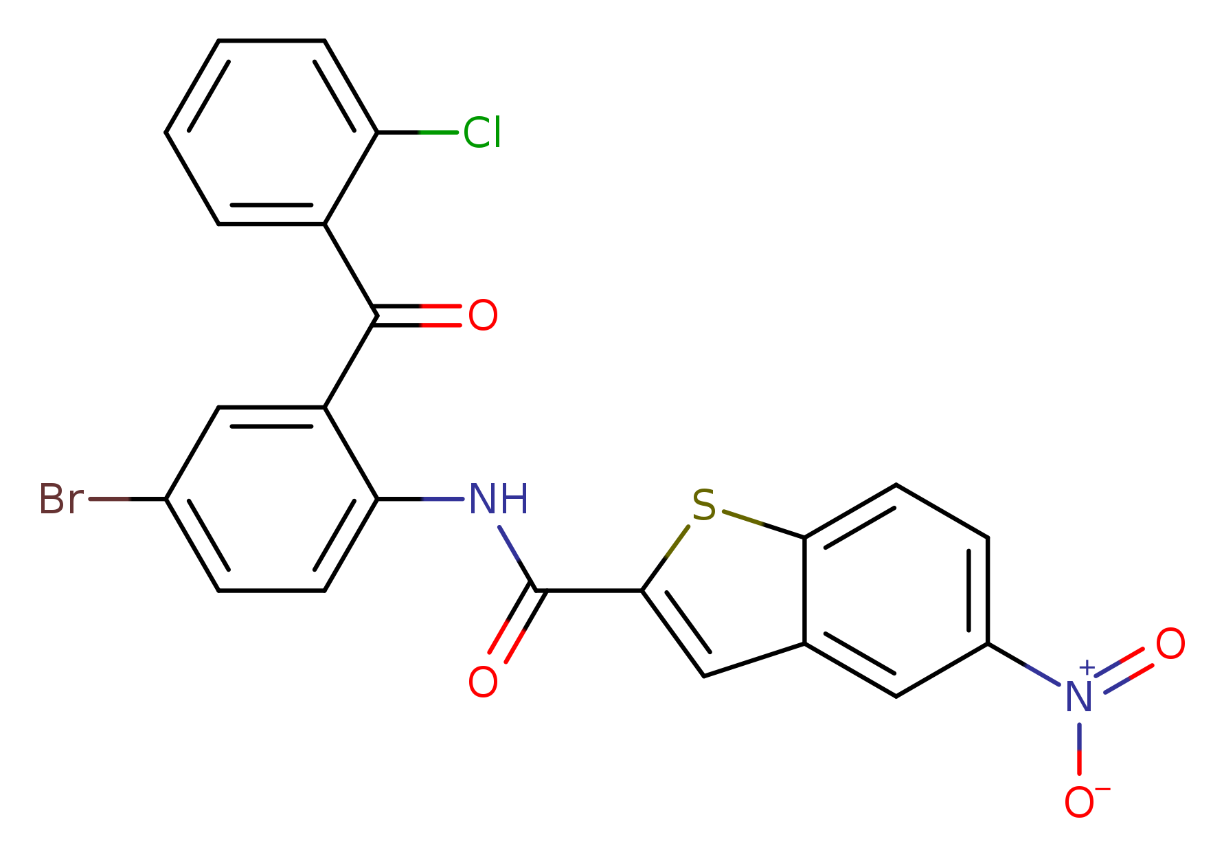 N-[4-bromo-2-(2-chlorobenzoyl)phenyl]-5-nitro-1-benzothiophene-2-carboxamide