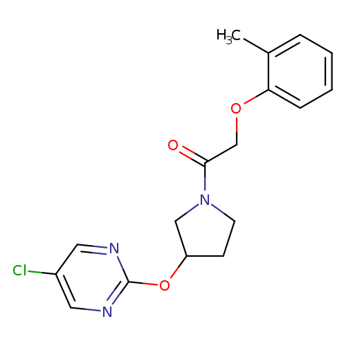 1-{3-[(5-chloropyrimidin-2-yl)oxy]pyrrolidin-1-yl}-2-(2-methylphenoxy)ethan-1-one