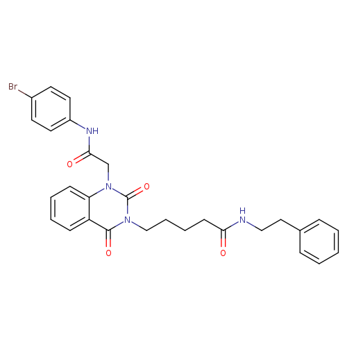 5-(1-{[(4-bromophenyl)carbamoyl]methyl}-2,4-dioxo-1,2,3,4-tetrahydroquinazolin-3-yl)-N-(2-phenylethyl)pentanamide