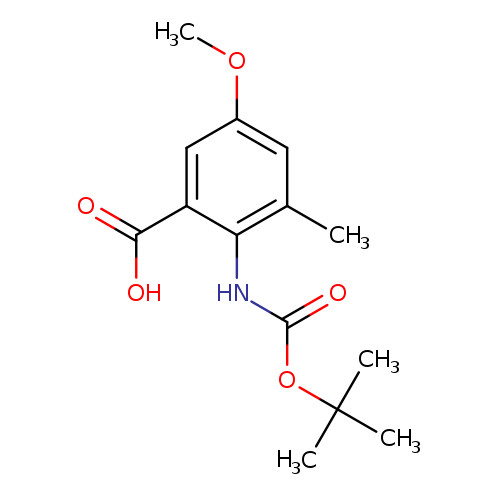 2-{[(tert-butoxy)carbonyl]amino}-5-methoxy-3-methylbenzoicacid
