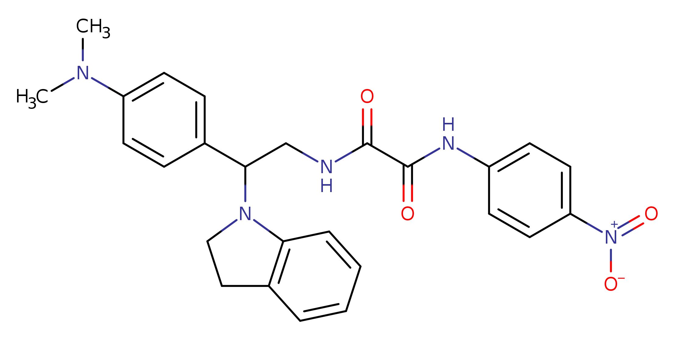 N'-[2-(2,3-dihydro-1H-indol-1-yl)-2-[4-(dimethylamino)phenyl]ethyl]-N-(4-nitrophenyl)ethanediamide
