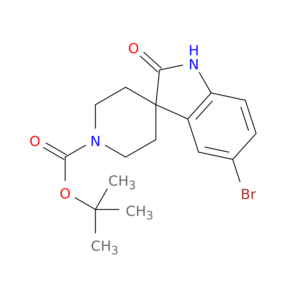 tert-Butyl 5-bromo-2-oxospiro[3H-indoline-3,4'-piperidine]-1'-carboxylate