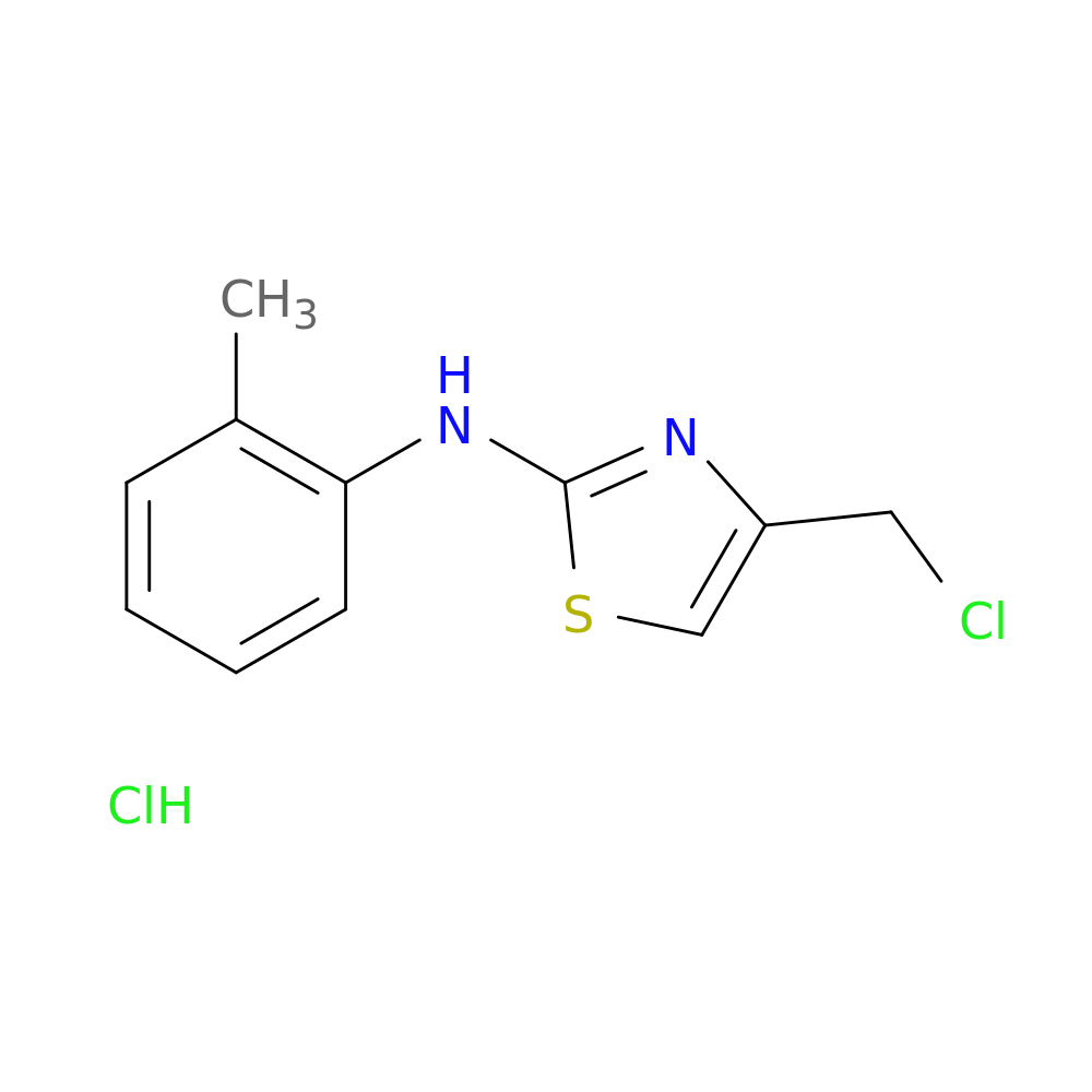 4-(chloromethyl)-N-(2-methylphenyl)-1,3-thiazol-2-amine hydrochloride