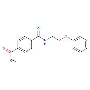 4-acetyl-N-(2-phenoxyethyl)benzamide