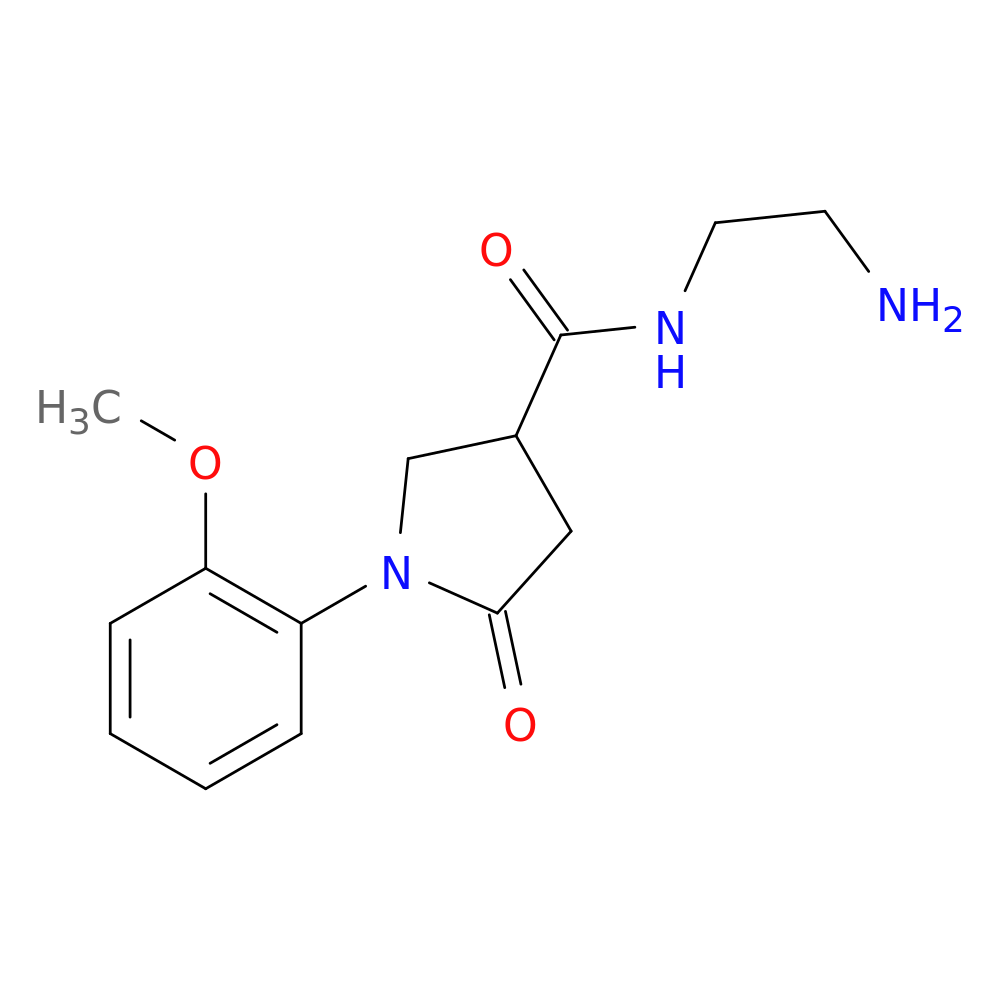 N-(2-aminoethyl)-1-(2-methoxyphenyl)-5-oxopyrrolidine-3-carboxamide