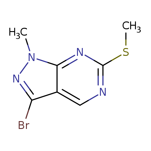 3-bromo-1-methyl-6-(methylsulfanyl)-1H-pyrazolo[3,4-d]pyrimidine
