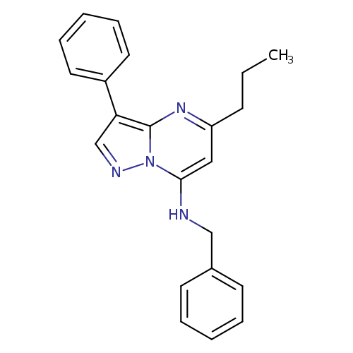 N-benzyl-3-phenyl-5-propylpyrazolo[1,5-a]pyrimidin-7-amine