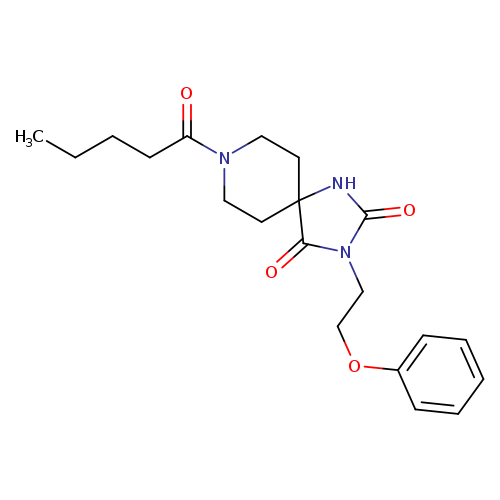8-pentanoyl-3-(2-phenoxyethyl)-1,3,8-triazaspiro[4.5]decane-2,4-dione