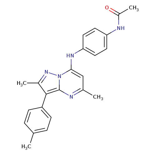 N-(4-{[2,5-dimethyl-3-(4-methylphenyl)pyrazolo[1,5-a]pyrimidin-7-yl]amino}phenyl)acetamide