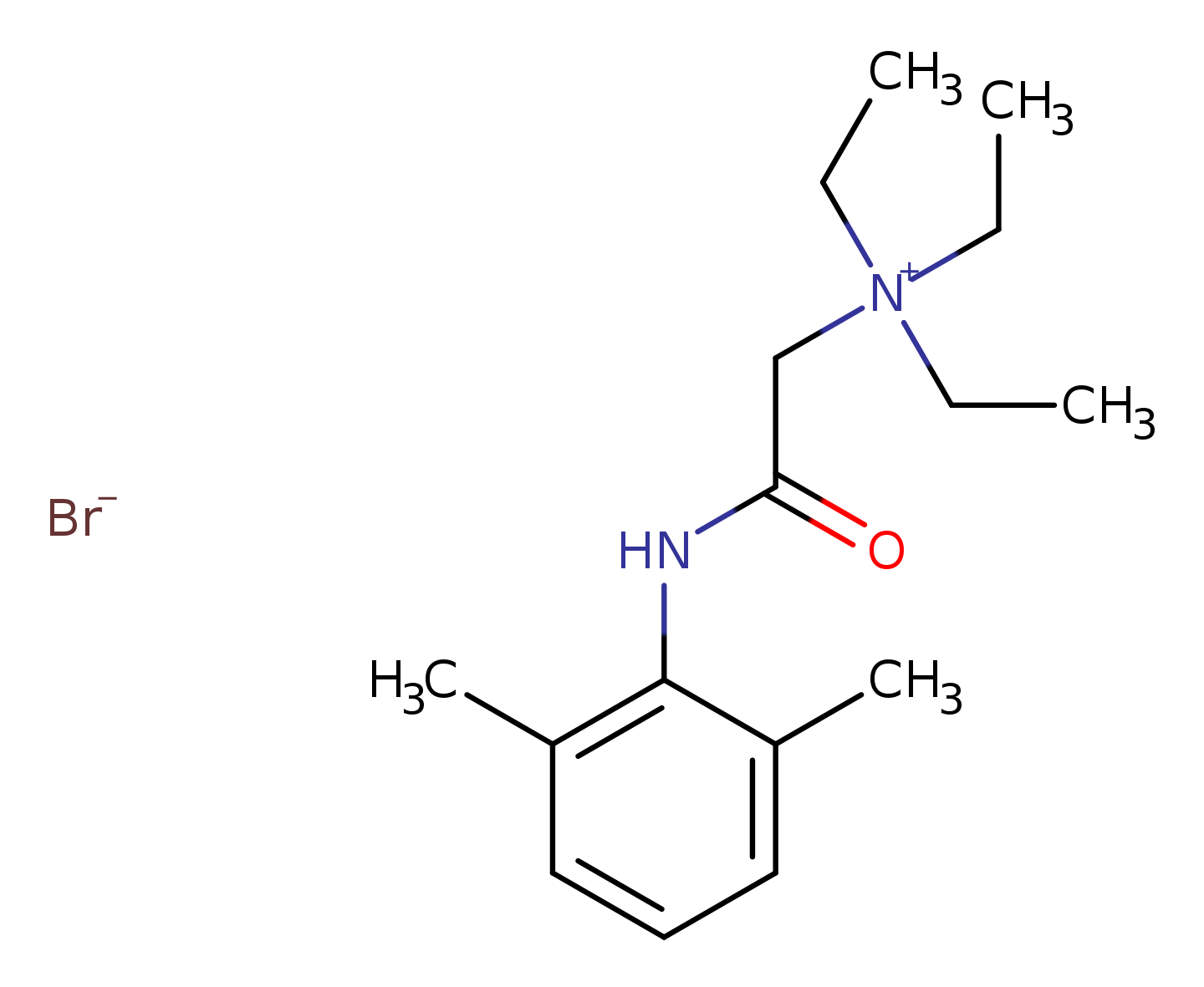 N-(2,6-Dimethylphenylcarbamoylmethyl)triethylammonium bromide