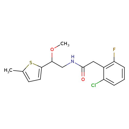 2-(2-chloro-6-fluorophenyl)-N-[2-methoxy-2-(5-methylthiophen-2-yl)ethyl]acetamide
