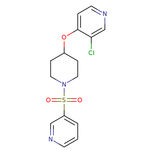 3-chloro-4-{[1-(pyridine-3-sulfonyl)piperidin-4-yl]oxy}pyridine
