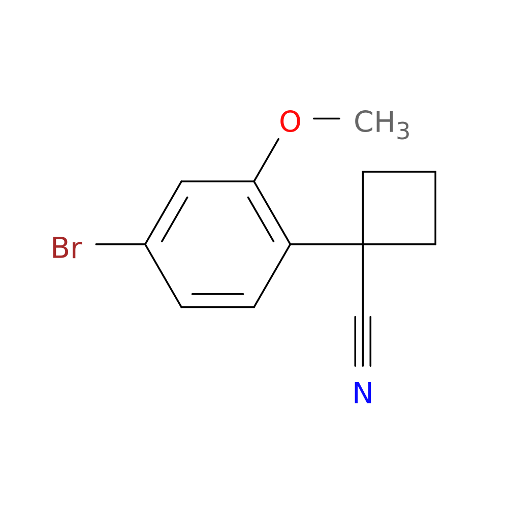 1-(4-Bromo-2-methoxyphenyl)cyclobutanecarbonitrile