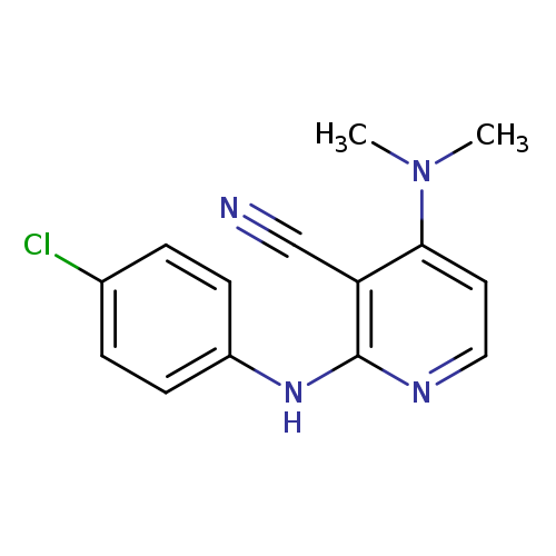2-[(4-chlorophenyl)amino]-4-(dimethylamino)pyridine-3-carbonitrile